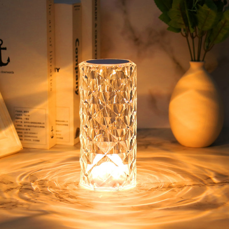 Rose Crystal Lamp